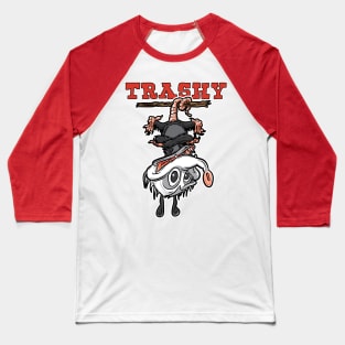 Trashy Cute Possum Baseball T-Shirt
